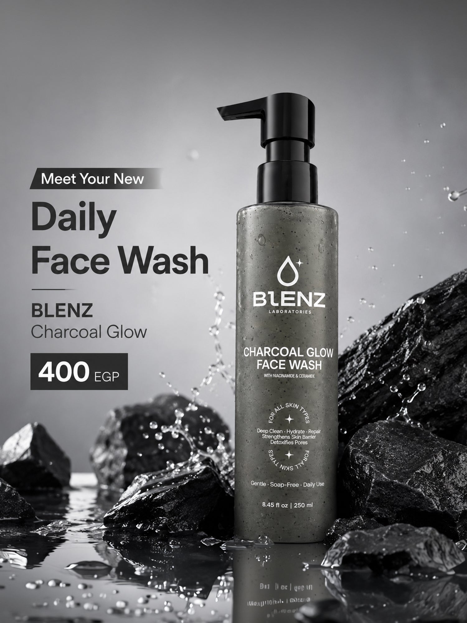 CHARCOAL GLOW FACE WASH