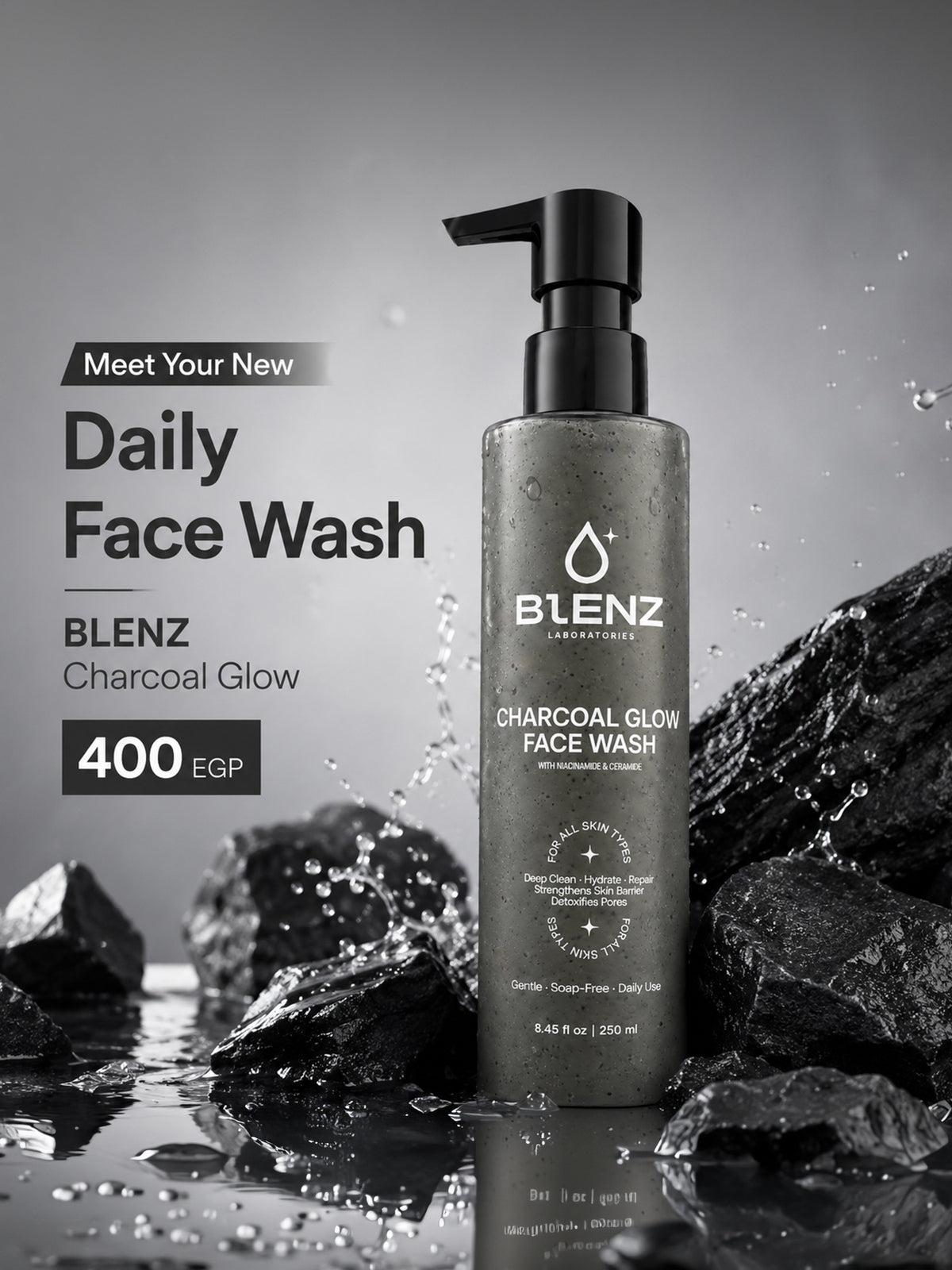 CHARCOAL GLOW FACE WASH